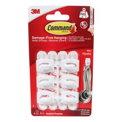 Command Mini Hooks 6 Pack
